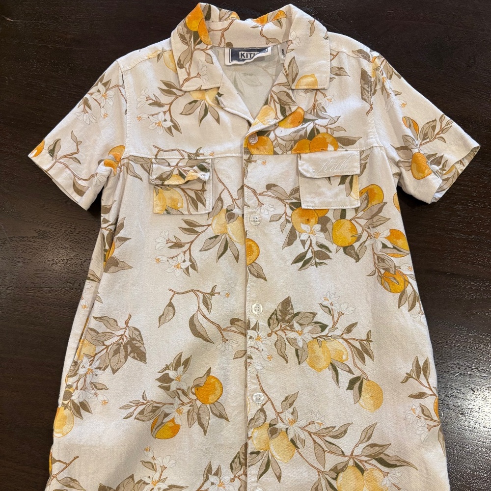 Kith Kids button down collared shirt dress size 3